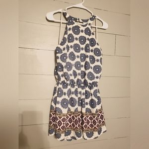 Beautiful patterned halter Romper